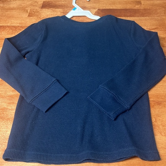 Garanimals Toddler Boy 5T Waffle Knit Henley Navy, EUC - Picture 4 of 4